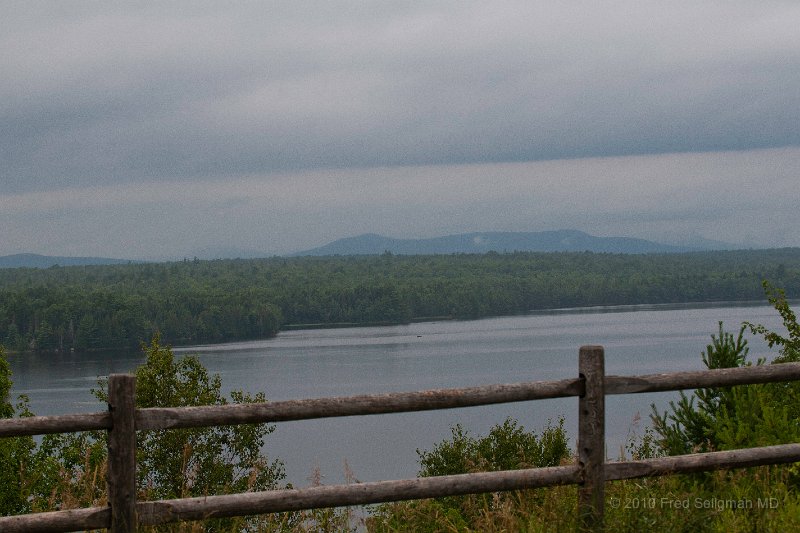 20100719_151534 Nikon D3.jpg - Mount Katahdin.  View from I-95 in Northern Maine.  It is the most northern point of the Appalacian Trail, a 2179 hiking trail beginning in Georgia. Katahdon is in Baxter State Park and is the first place in the US to get sunlight at summer soltice (and fall and spring equinox)